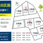 朝倉市頓田地区8区画分譲